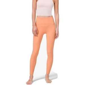 Lululemon Ribbed Contoured High Rise Tight 28” Malibu Peach Size 4